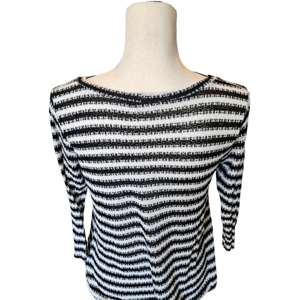 Papermoon Black and White Striped Sweater